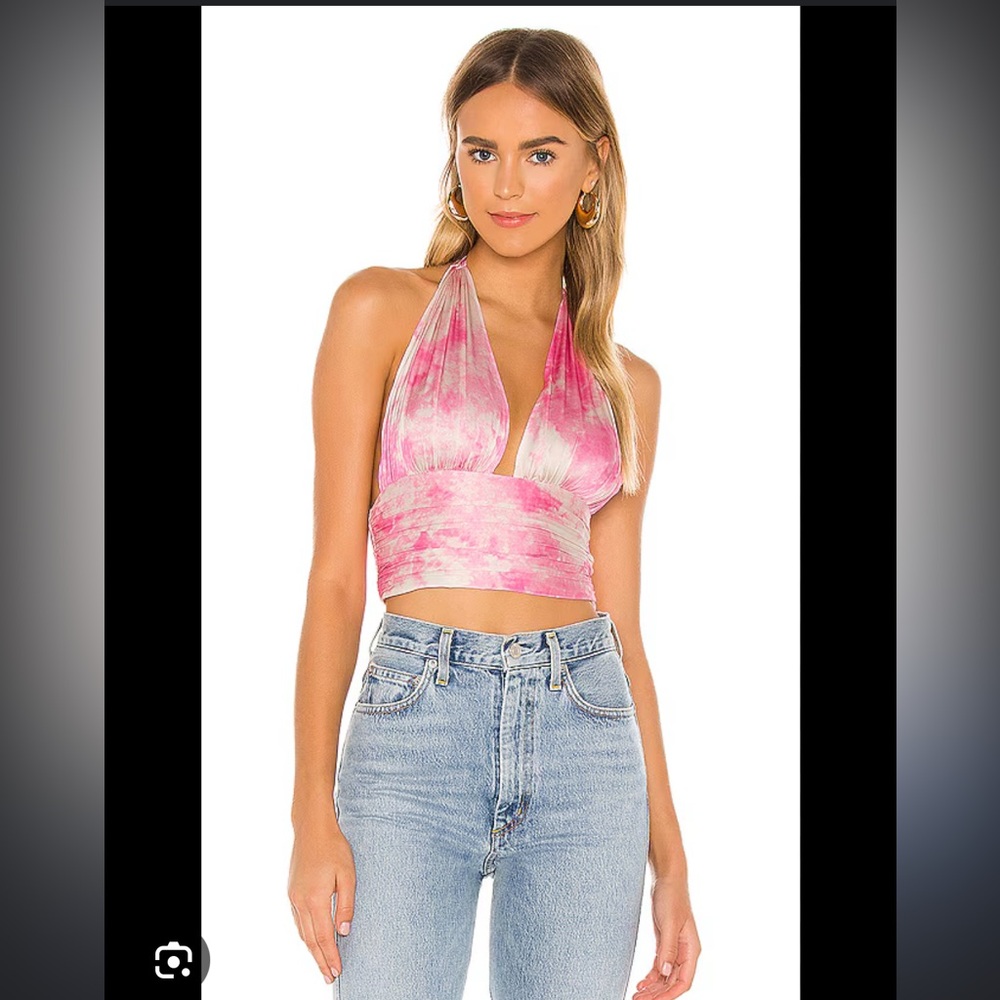 Lovers + Friends Venice top in pink swirl 💗